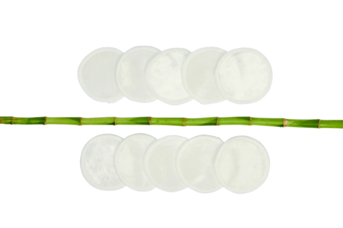 Blokzeep - Herbruikbare wattenschijfjes Bamboe, wit 10 stuks