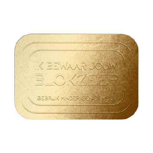 Blokzeep - Zeepblikje Goud Limited Edition - Voor rechthoekige bars