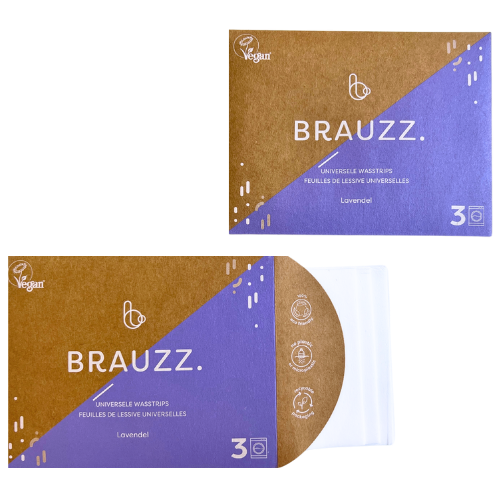 Brauzz - Proef Pakket Wasstrips (3stuks) Geur Lavendel
