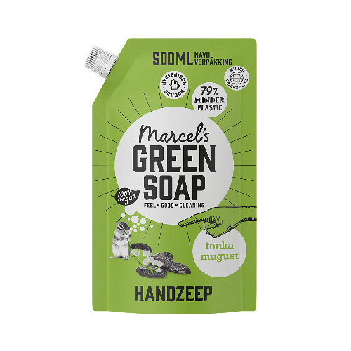 Marcel's Green Soap - Handzeep Navul Stazak Tonka & Muguet (500ml)