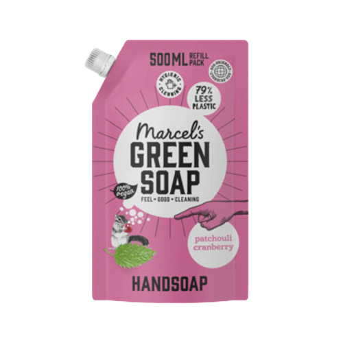 Marcel's Green Soap - Handzeep Navul Stazak Patchouli Cranberry (500ml)