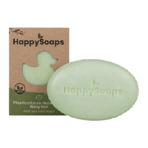 Happy Soaps - Baby & Kids Shampoo & Body Wash Bar - Aloë You Vera Much (80gr)