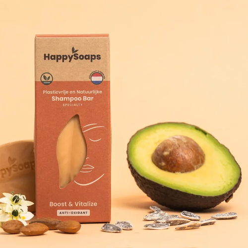 
                  
                    Happy Soaps - Specialty Shampoo Bar - Boost & Vitalize - Anti-Oxidant (100gr)
                  
                