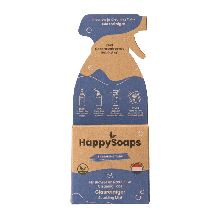 
                  
                    Happy Soaps - Cleaning Tabs - Glasreiniger Sparkling Mint 3 tabs
                  
                