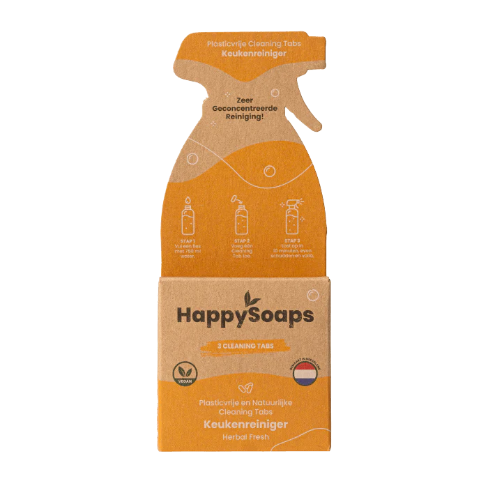 
                  
                    Happy Soaps - Cleaning Tabs - Keukenreiniger Herbal Fresh 3 tabs
                  
                