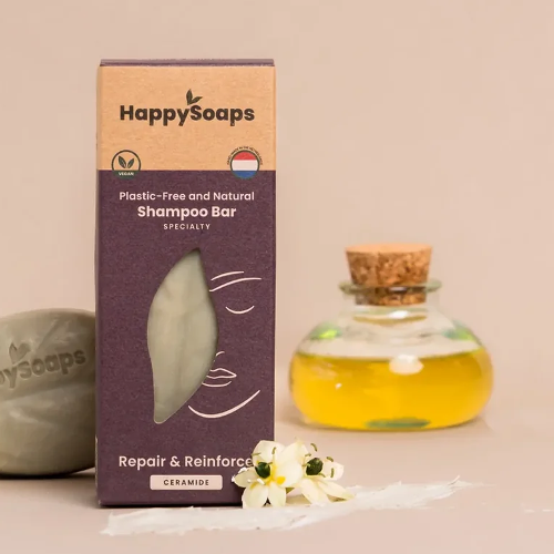 
                  
                    Happy Soaps - Specialty Shampoo Bar - Repair & Reinforce - Ceramide (100gr)
                  
                