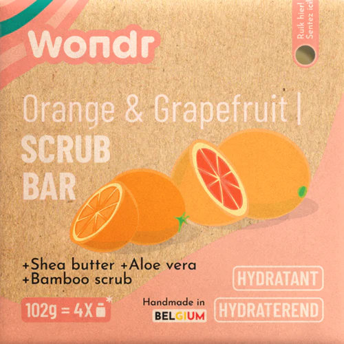 
                  
                    Wondr Body Scrub Bar Orange & Grapefruit (102gr)
                  
                