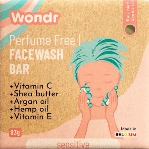 Wondr Facewash Bar Perfume Free (83gr)
