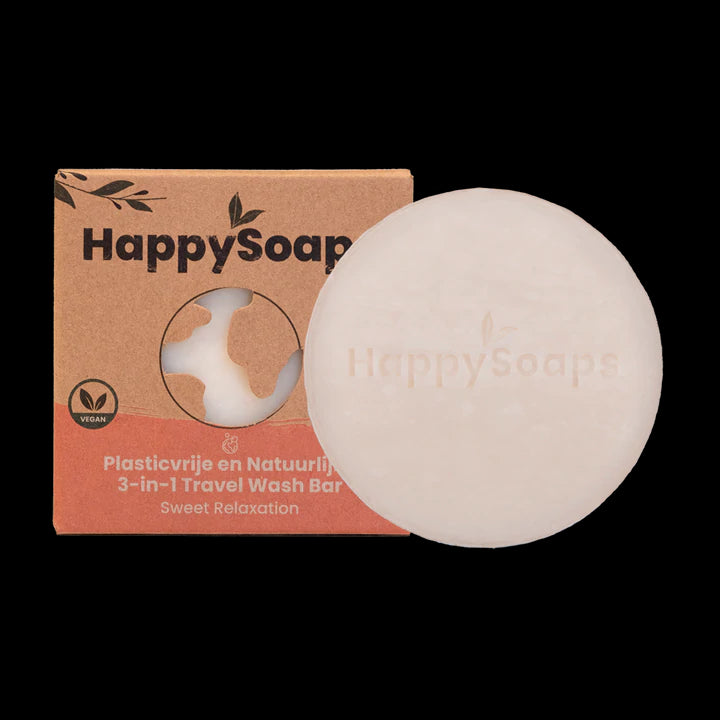 
                  
                    Happy Soaps - 3-in-1 Travel Wash Bar - Sweet Relaxation
                  
                