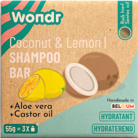 Wondr Hair Shampoo Bar Coconut & Lemon (55gr)