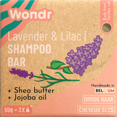 Wondr Hair Shampoo Bar Lavendel & Lilac (55gr)